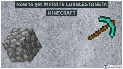 How To Get INFINITE COBBLESTONE In MINECRAFT YouTube