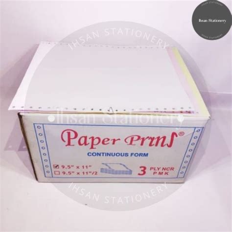 Jual Continuous Form 3 Ply 9 5 X 11 Full Paper Prins Shopee Indonesia