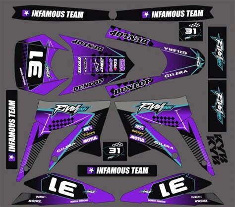 Kit D Co Derbi X Treme Racing Riva Violet Kitdeco Moto Fr