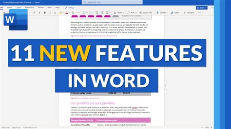 Top 11 New Features In Microsoft Word 2021 Microsoft Word 365 Desktop Mac And Web Youtube