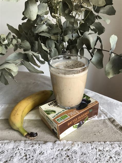 Id E Recette Smoothie Prot In Aux Dattes Et La Banane Qes Bio