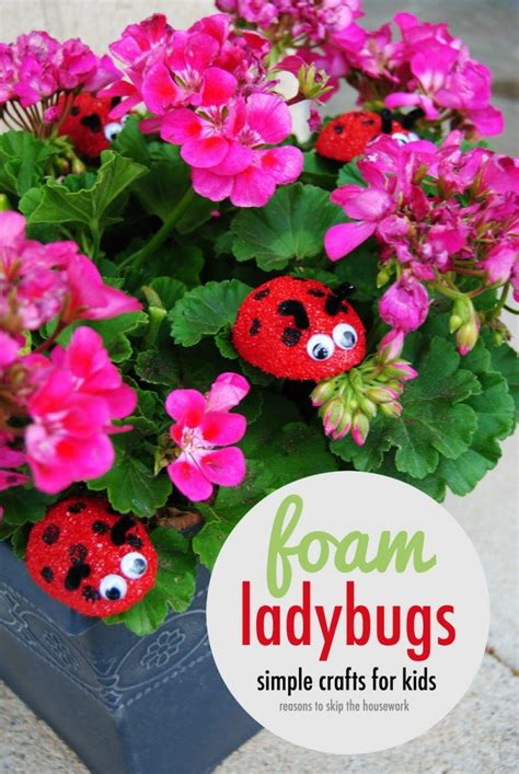 Ladybug Craft – REASONS TO SKIP THE HOUSEWORK