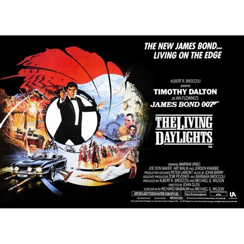 Movie Poster James Bond The Living Daylights