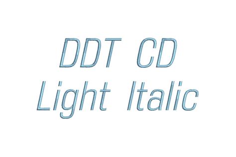 Ddt Cd Light Itaic Sizes Embroidery Font Rla By Digitizingwithlove