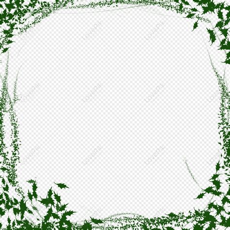 Green Vine Border, Border White, Green Leaves, Green White PNG ...