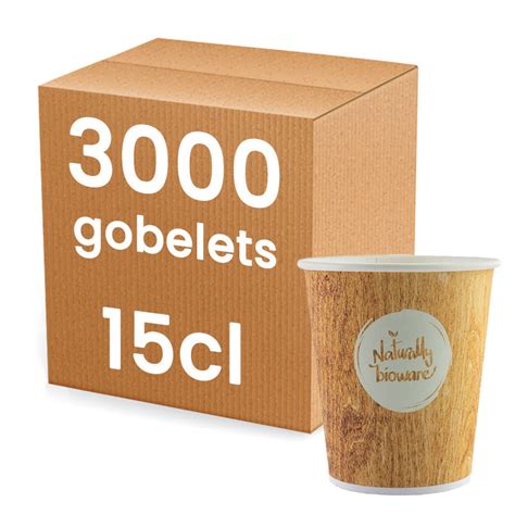 Gobelets Distributeur Automatique En Carton 15 Cl Bioware Par 3000