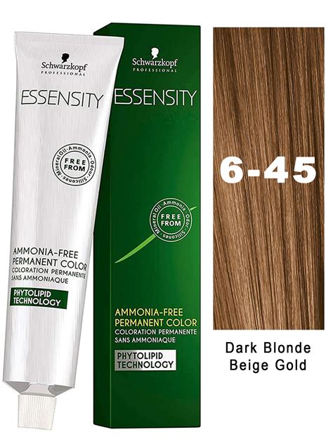 Schwarzkopf Essensity Hair Color Dark Blonde Beige Gold