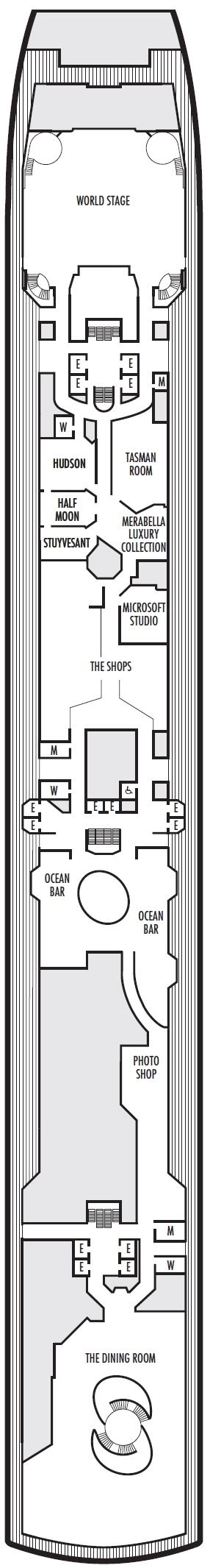 Oosterdam Deck Plan Deck 10 Rol Cruise