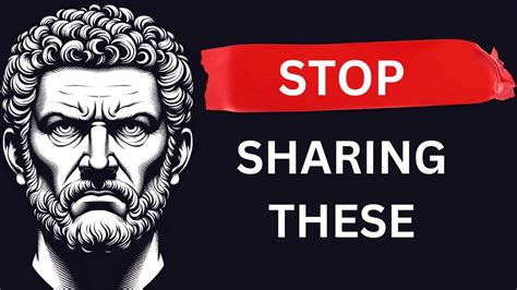 Never Share These Things With Anyone Must Watch Stoicism Youtube