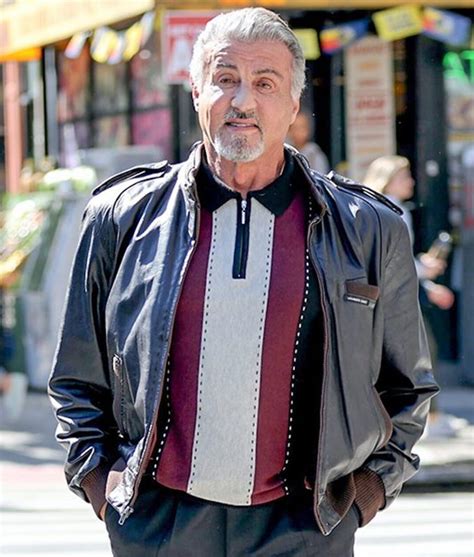 Dwight Manfredi Sylvester Stallone Tulsa King Leather Jacket Jackets