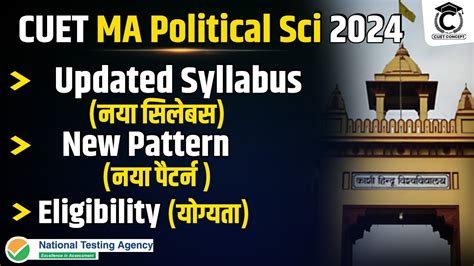 CUET MA Political Science Syllabus 2024 Complete CUET PG Political