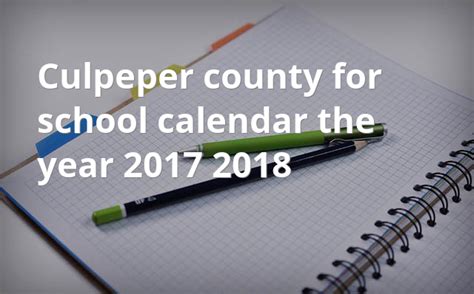 Culpeper County Schools Calendar 2024 - Schoolcalendars.net