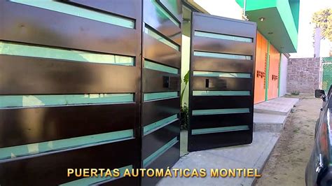 Puerta Automática Plegadiza De 4 Hojas Con Pistones Youtube