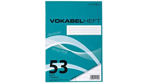 PAPERZONE Vokabelheft A5 Lineatur 53 2 Spalten 32 Blatt Online