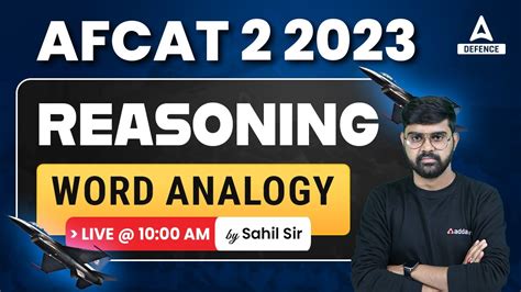 Afcat Preparation Afcat Reasoning Classes Word Analogy