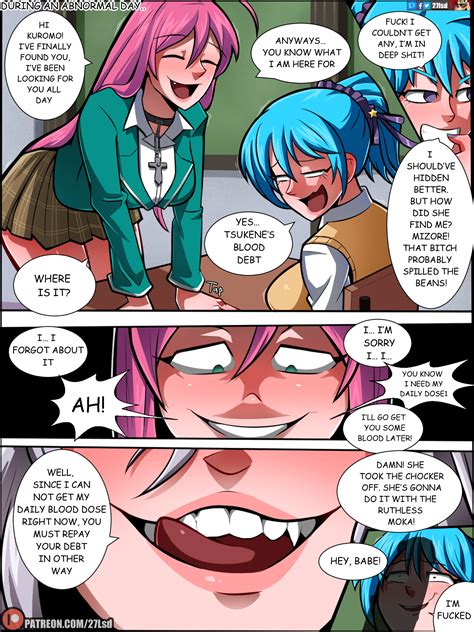 Rule 34 27lsd Akashiya Moka Blue Hair Comic Futanari Green Eyes Inner