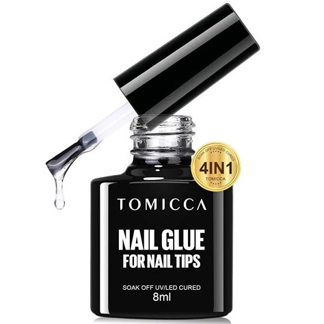 Tomicca Nail Glue 4 In 1 Super Gel Nail Glue For Acrylic