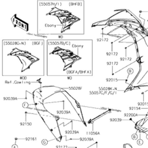 Kawasaki Ninja Parts Diagram