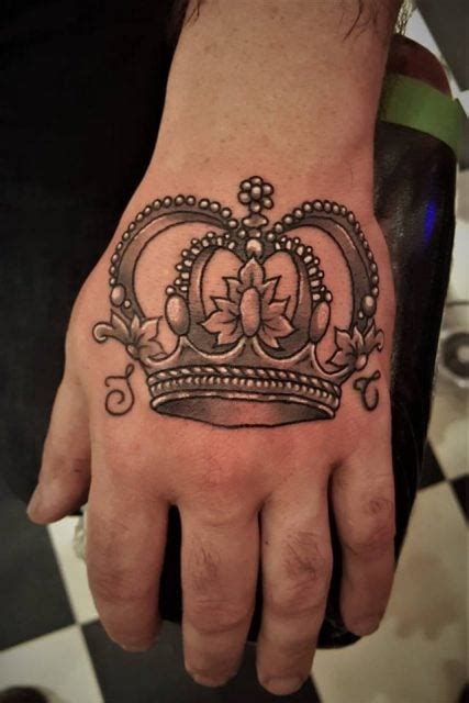 King Crown Tattoo Designs For Men