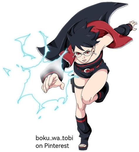 Sarada Uchiha Timeskip Render By Me Boku Wa Tobi 3 In 2024