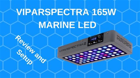 ViparSpectra 165w LED Aquarium Light Review And Setup YouTube