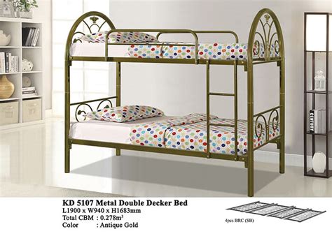 KD 5107 Metal Double Decker Bed – Domica Furniture