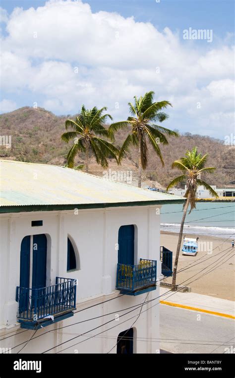 historic hotel building on beach san juan del sur nicaragua Stock Photo ...