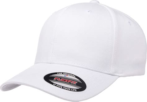 Flexfit Mens Athletic Baseball Fitted Cap White Lx Large Amazon