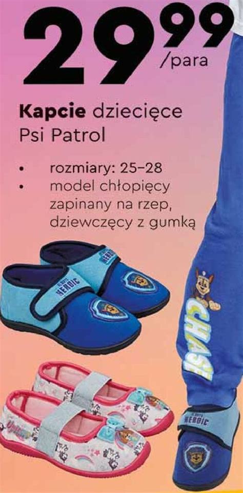 Promocja Kapcie Psi Patrol W Biedronka