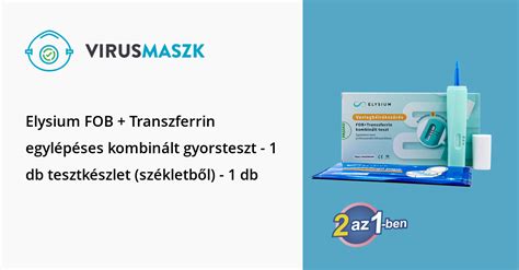 Elysium FOB Transzferrin egylépéses kombinált gyorsteszt 1 db