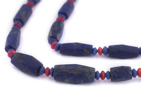 Thebeadchest Faceted Rectangle Lapis Lazuli Beads X Mm Afghanistan