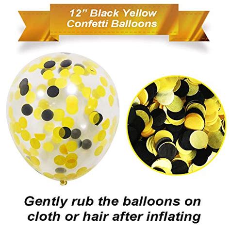 Yellow Black Balloon Garland Kit Pcs Bumblebee Balloons Garland