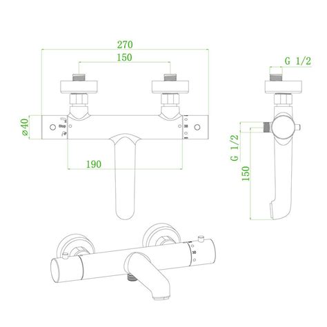 Luisa Mitigeur Bain Douche Thermostatique Essebagno