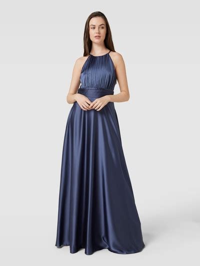 Jake S Cocktail Abendkleid Mit Plisseefalten Rauchblau Online Kaufen