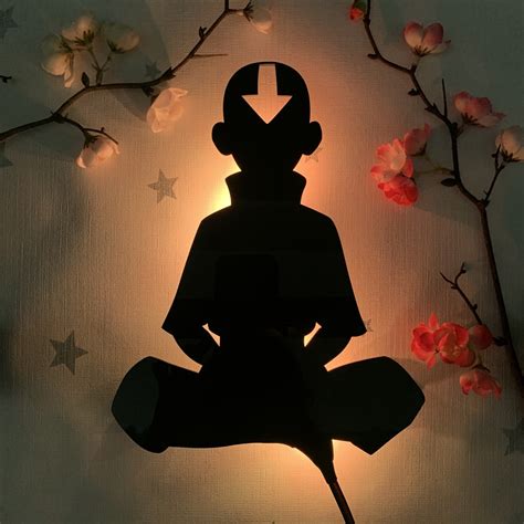 Aang Led Silhouette Avatar The Last Airbender Suki Leds