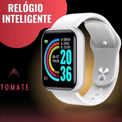 Smartwatch Rel Gio Inteligente Resistente A Gua Mtr Tomate