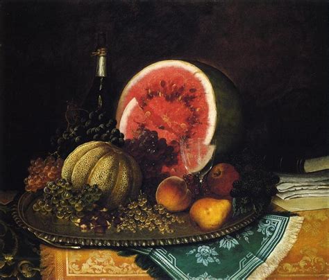 Museum Art Reproductions Still Life With Watermelon By William Mason