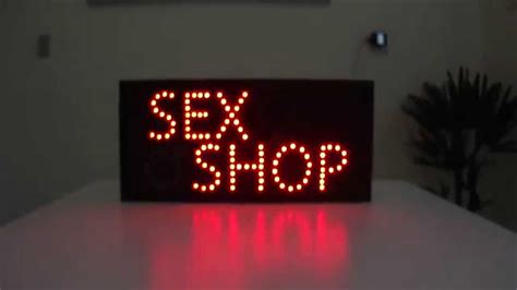 Letreiro Luminoso Led Sign SEX SHOP YouTube