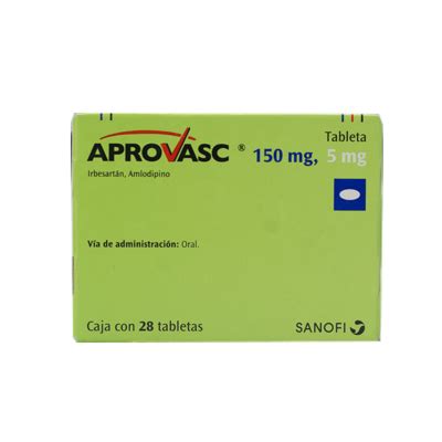 APROVASC 150 5 MG C 28 TAB SANOFI AVENTISWINT Farmacias Roma