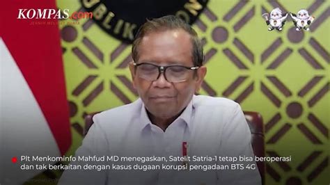 Mahfud Tegaskan Satelit Satria 1 Tak Berkaitan Dengan Kasus Korupsi Bts