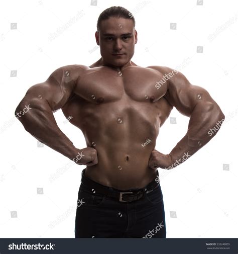 Naked Torso Male Bodybuilder Athlete Studio Stock Photo Shutterstock
