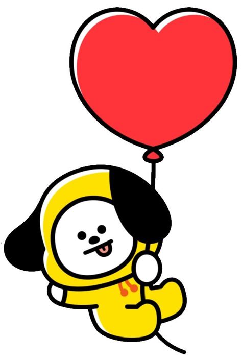 A Cartoon Character Flying With A Heart Shaped Balloon In The Shape Of