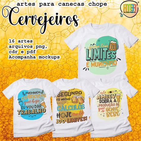 Estampas Cervejeiros Camisas Ana Melim Studio Art