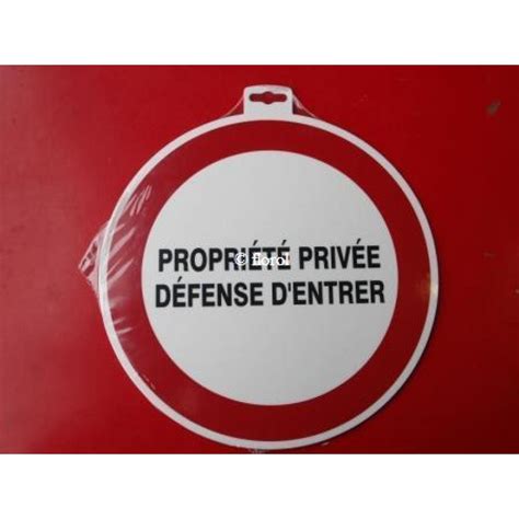 Panneau propriété privée défense d entrer Soergen Distribution