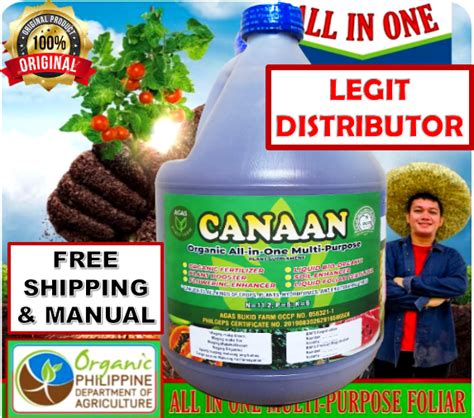 Canaan Nano Foliar All In One Organic Fertilizer Gallon Lazada Ph