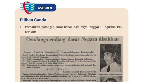 Kunci Jawaban Sejarah Kelas Halaman Kurikulum Merdeka