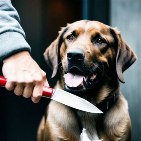 Knife On Dog Blank Template Imgflip