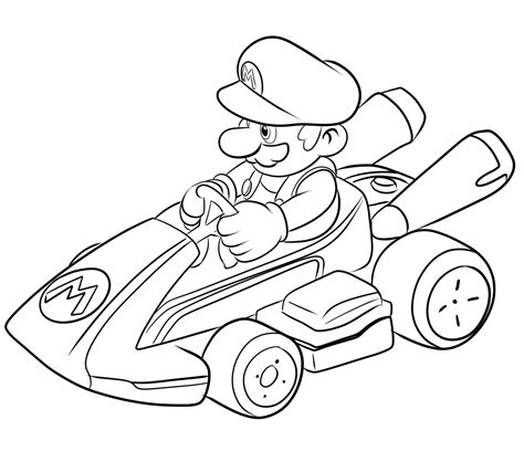 Arriba 104 Imagen Dibujos De Mario Kart Para Colorear El último