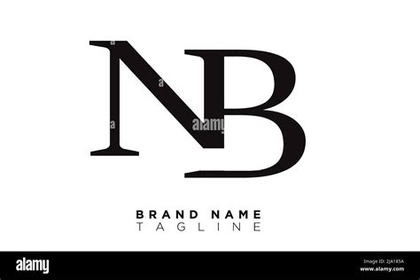 NB Alphabet Letters Initials Monogram Logo Stock Vector Image Art Alamy