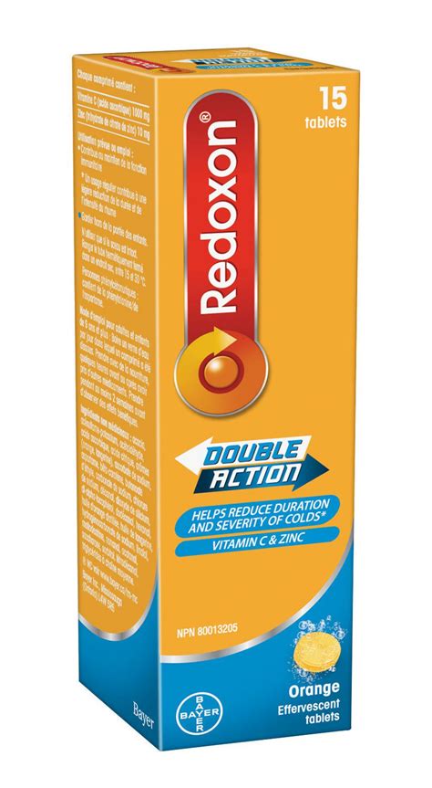 Redoxon Double Action Vitamin C and Zinc Orange Effervescent Tablets | Walmart Canada